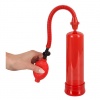 A piros péniszpumpa pumpája.