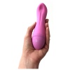 Rózsaszín szilikon vibrátor nyomáson alapuló funkcióval az erősebb vibrálás érdekében.