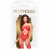 Piros Hot Nightfall overall a Penthouse márkától, fehér dobozba csomagolva.