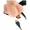 A strap-on dildó feltöltése az USB-kábel segítségével.