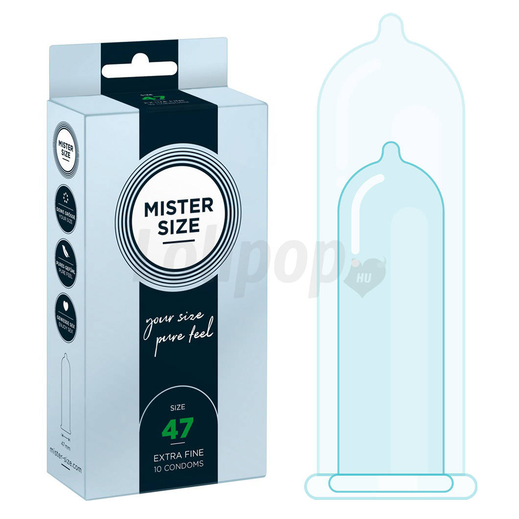Mister Size vékony óvszer - 47mm (10db)