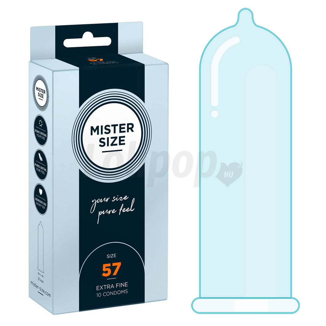 Mister Size vékony óvszer - 57mm (10db)
