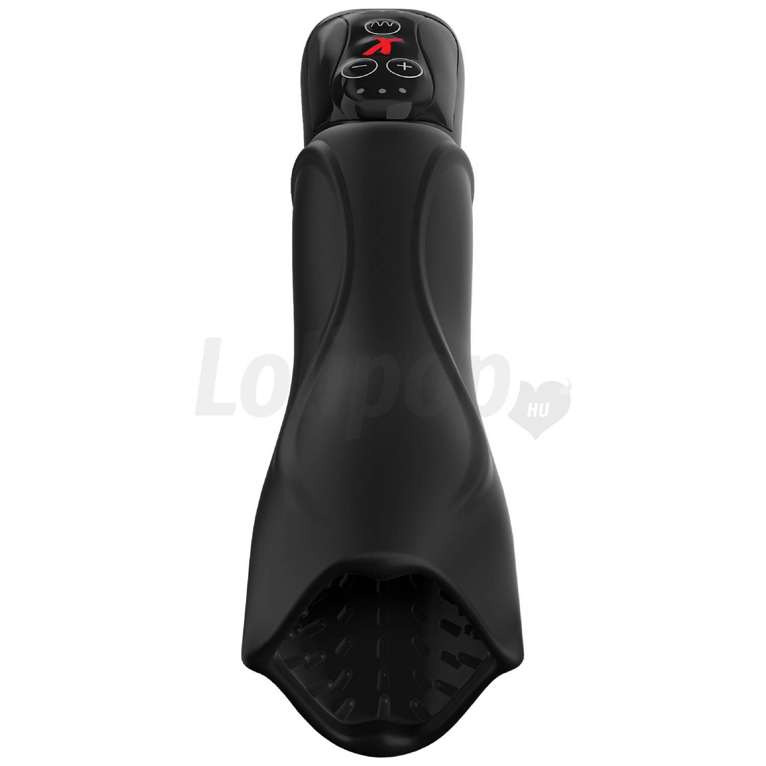 PDX Elite Roto-Teazer - vízálló, forgó makk vibrátor (fekete)