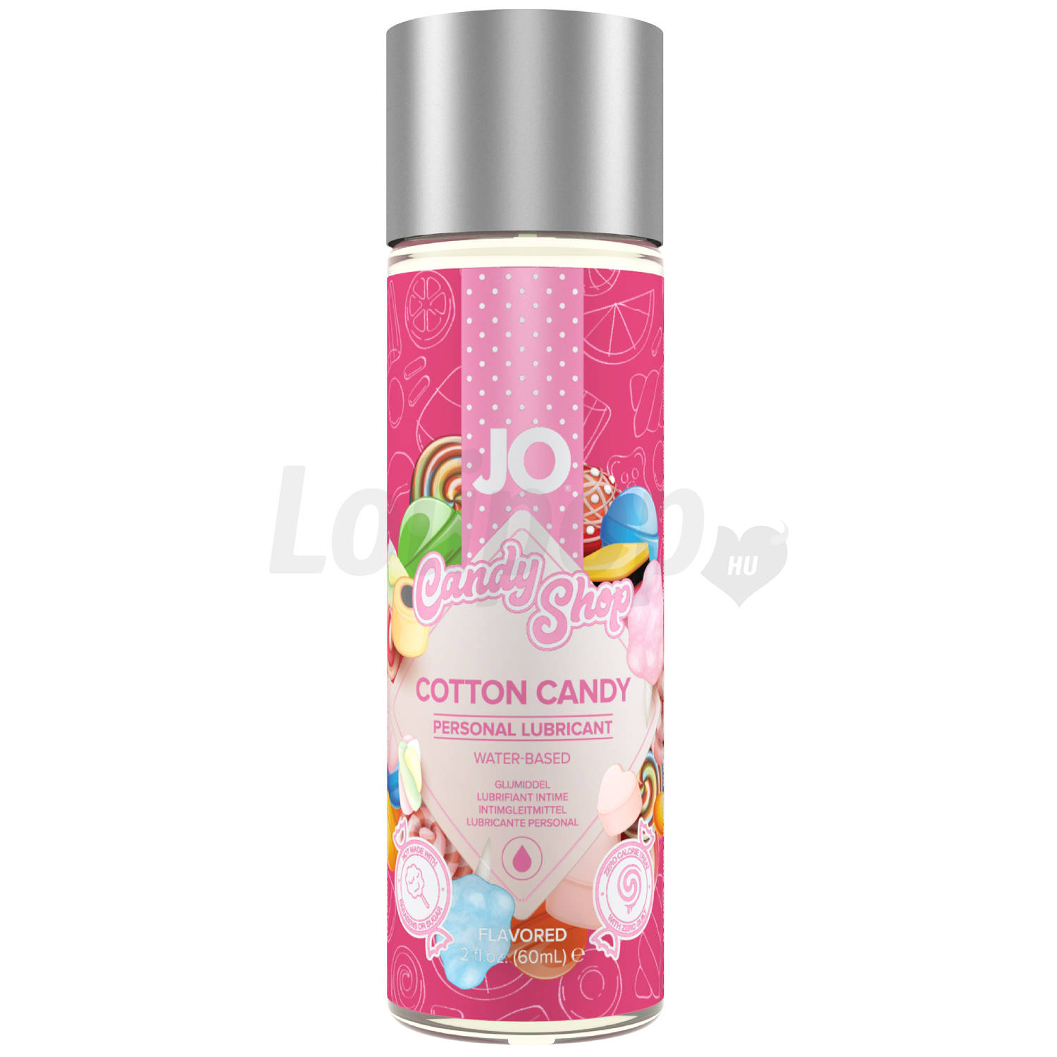 JO Candy Shop Cotton Candy - vízbázisú síkosító - vattacukor (60ml)