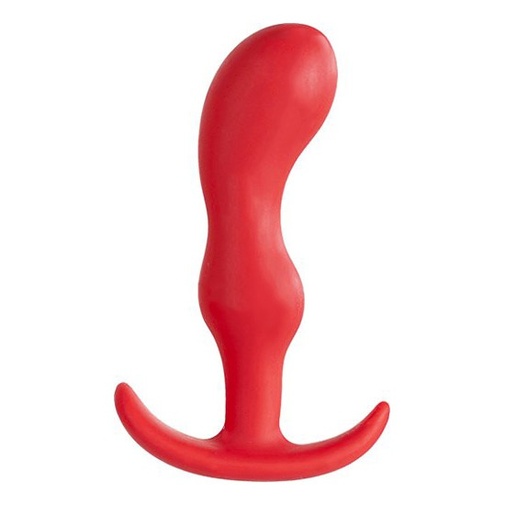 Smiling Butt Plug 9 cm - piros