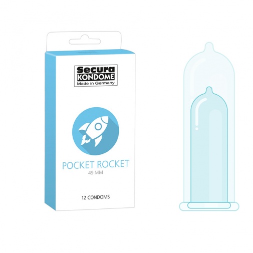 Secura Pocket Rocket szűk óvszer 12 db