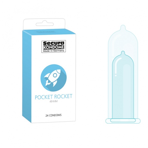 Secura Pocket Rocket szűk óvszer 24 db