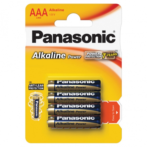 4 darab AAA Panasonic alkáli elem