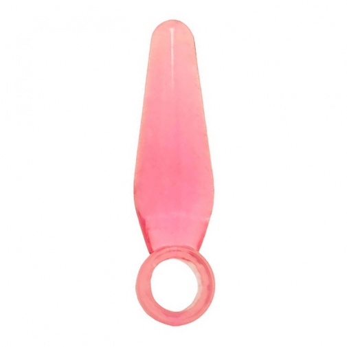 Kicsi ujjra helyezhető análkúp áttetsző rózsaszínes színben, kezdők számára alkalmas - Anal Finger.