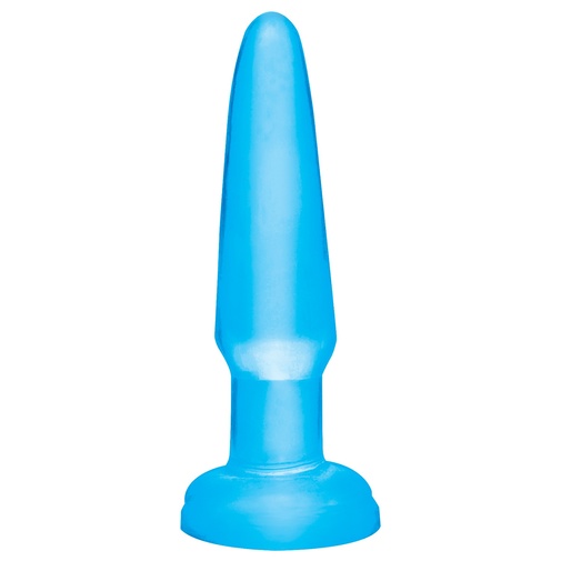 Kék színű gumis análkúp kezdőknek az amerikai Pipedream márkától - Basix Rubber Beginner.