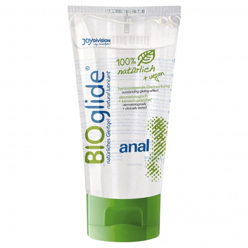BIOglide Anal Gel vízben oldódó, szexuális segédeszközökkel és óvszerrel együtt is használható bio anális síkosító 80 ml-es kiszerelésben
