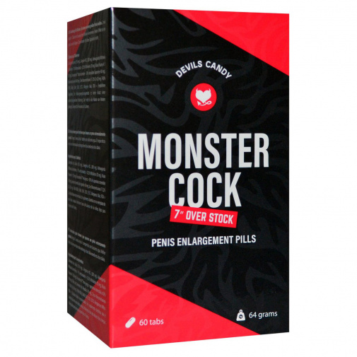 Monster Cock Devils Candy tabletták L-argininnel és Tribulusszal az erekció javítása érdekében. 