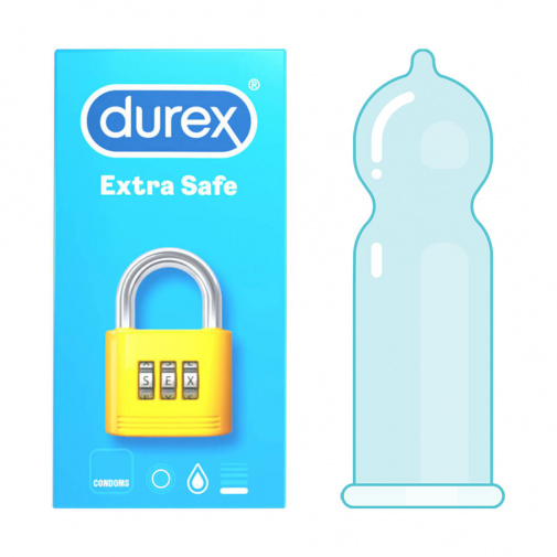 Durex Extra Safe vastagabb óvszer 10 darabos csomagolásban