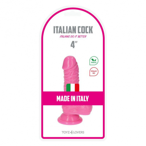 A csomagban az Italian Cock 4, kezdők számára alkalmas mini dildó.