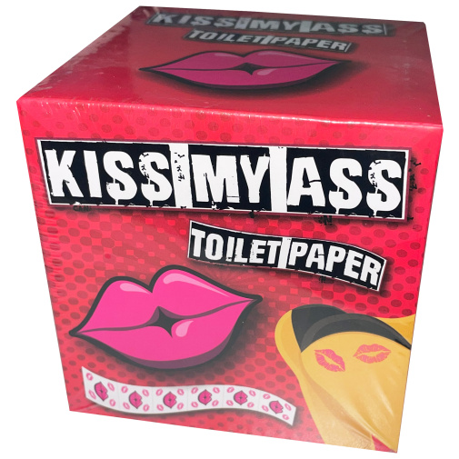 Kiss My Ass WC-papír csókokkal