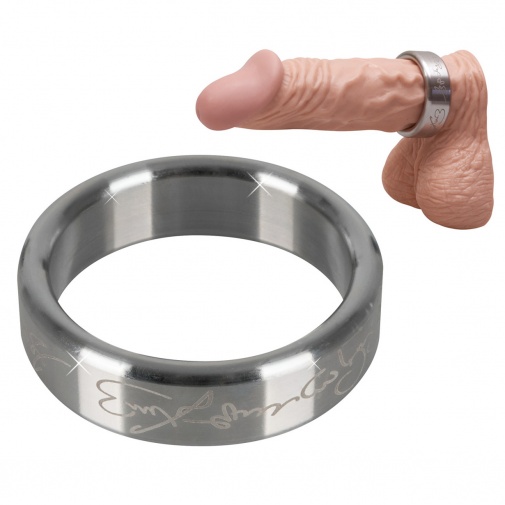Steel M -  fém péniszgyűrű - 4,5 cm