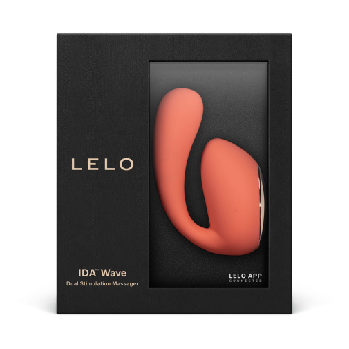 A Lelo Ida Wave vibrátor luxus csomagolással rendelkezik, amely alkalmas ajándékozásra