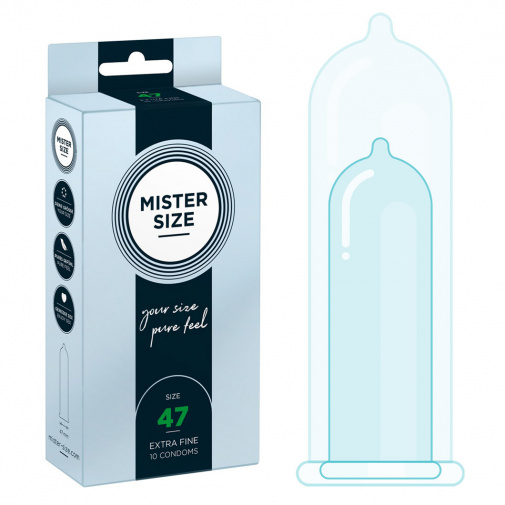 Mister Size thin 47 mm vékony óvszer  - 10 db