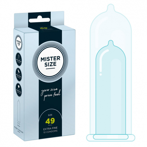 Mister Size thin 49 mm vékony óvszer - 10 db