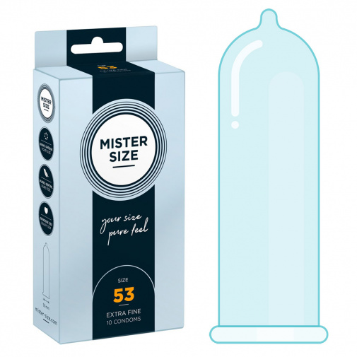 Mister Size thin 53 mm vékony óvszer - 10 db