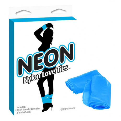 Neon Love Ties kötözős szalag 2 db - kék