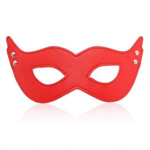 Műbőrből készült piros szemfedő - Mystery Mask