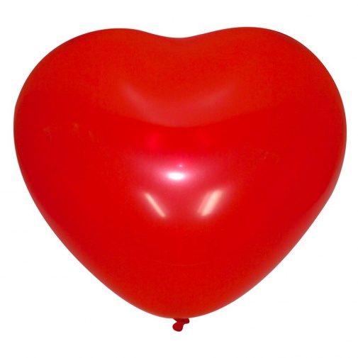 Szív ballon 6 db - rózsaszín