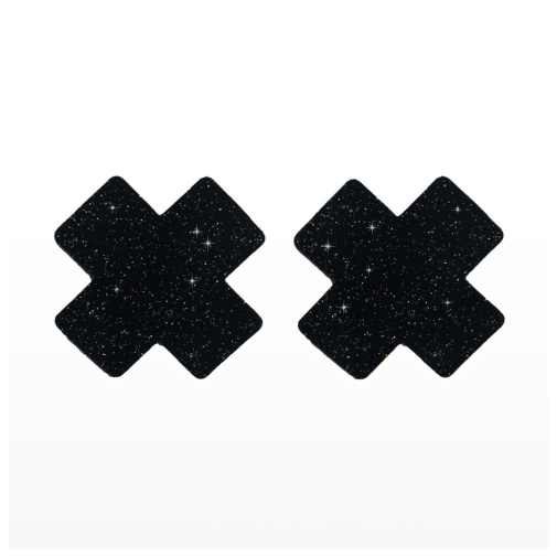 X alakú mellbimbó matrica fekete