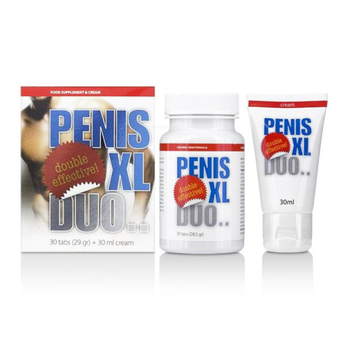 Penis XL Duo krém és tabletta az erekció támogatására 30 ml + 30 ks