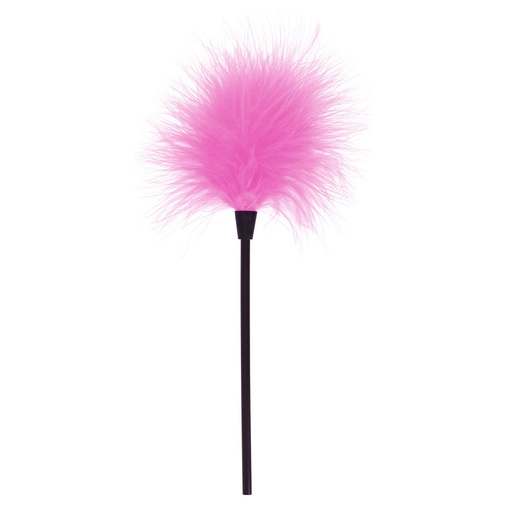 Pálcás, rózsaszín, 22 cm hosszú gyengéd cirógató toll az izgató ingerlésre szerelmi játékok során