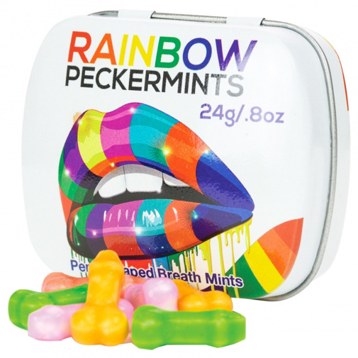 Rainbow Peckermints pénisz alakú menta cukorkák