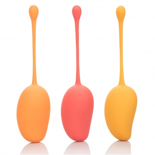 3 gésagolyó változatos színben és különböző súllyal , segíthetnek az inkontinencia problémák esetén