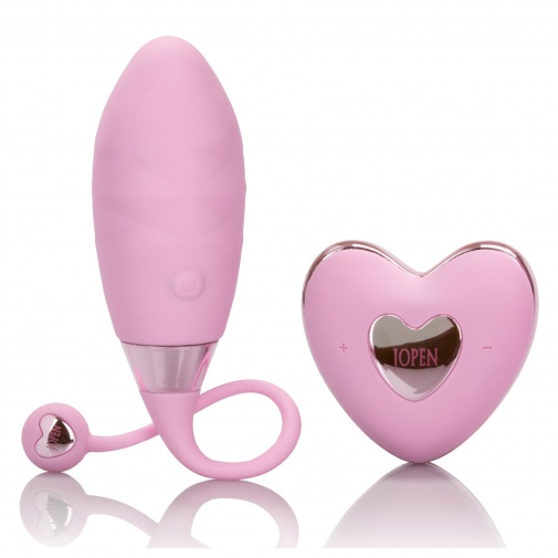Szilikonból készült rózsaszín vibrotojás egy szív alakú távirányítóval Amour Silicone Remote Bullet