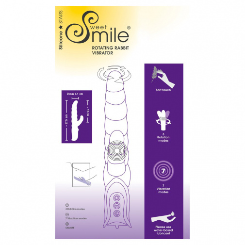 A Smile szilikon forgó vibrátor funkciónak és a méreteinek az áttekintése.