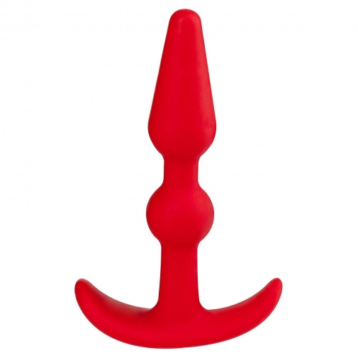 Smiling Butt Plug szilikon análkúp 10 cm  - piros