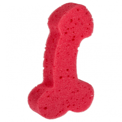 Penisz alakú zuhanyszivacs piros