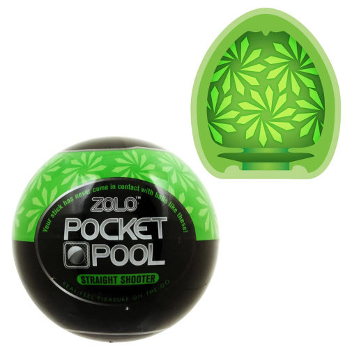 Pocket Pool stimuláló maszturbációs köpeny zöld