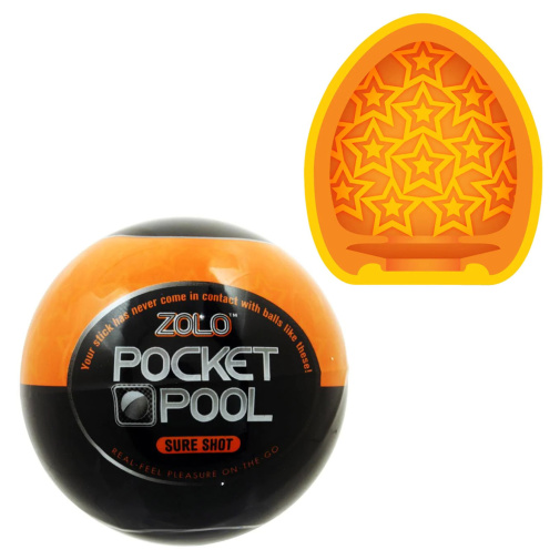 Pocket Pool stimuláló maszturbációs köpeny narancssárga