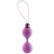Vízhatlan lila Mae B márkájú gésagolyó, puha szilikonból, az izmok megerősítésére, zsinórral a golyók eltávolítására