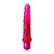 Hétféle vibrációval rendelkező, rózsaszín, kellemes valósághű hajlékony anyagból készült vékony anális vibrátor.