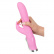 Rózsaszín Smile szilikon vibrátor enyhén lekerekített, forgó csúccsal és nyuszi kialakítású csiklóstimulálóval.